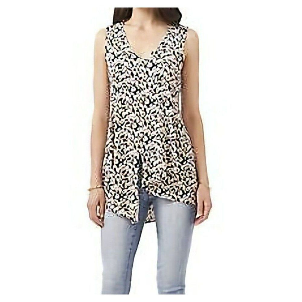 VINCE CAMUTO Women's - Size L - Blue‎ Animal Print Sleeveless Top